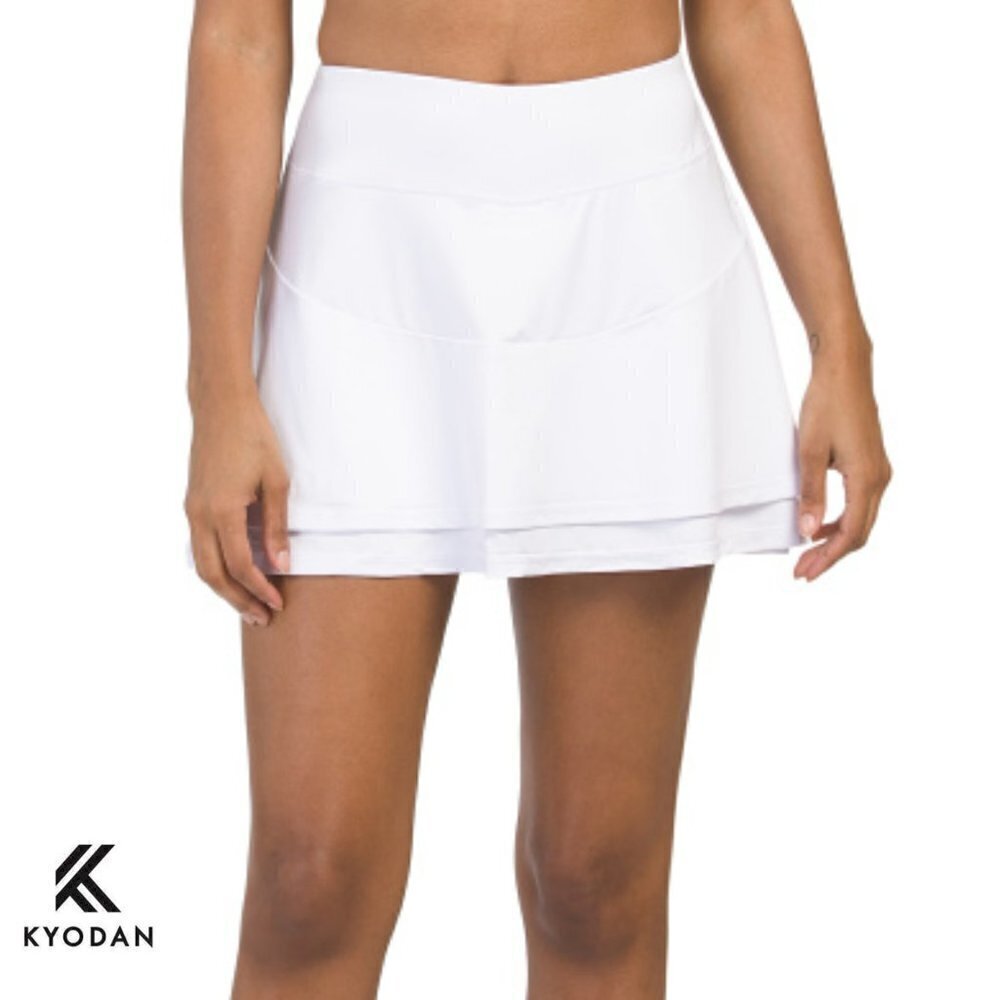 NWT Kyodan Tennis Build-in Compression Bike Shorts Active Skort